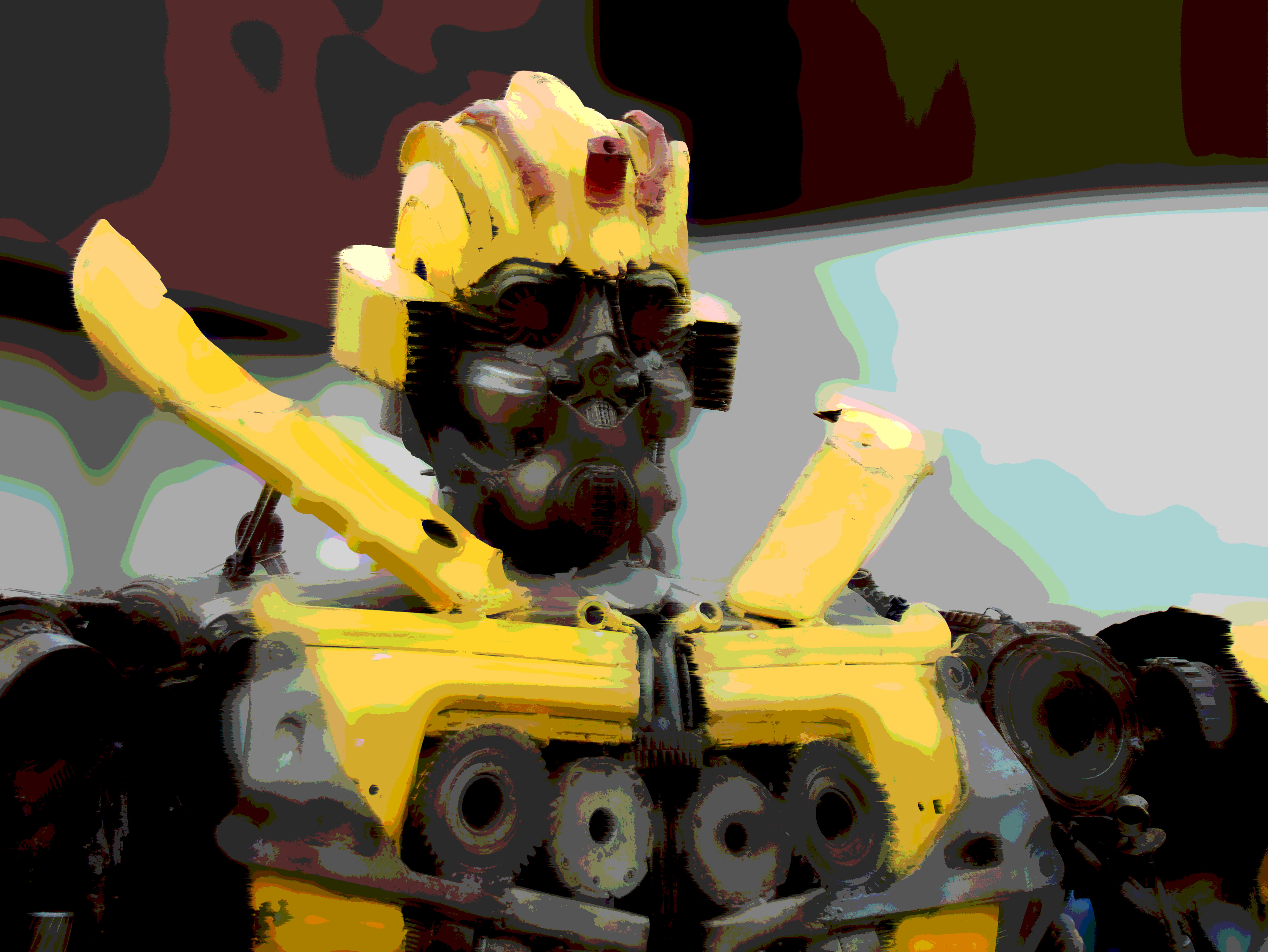 Robot in workshop